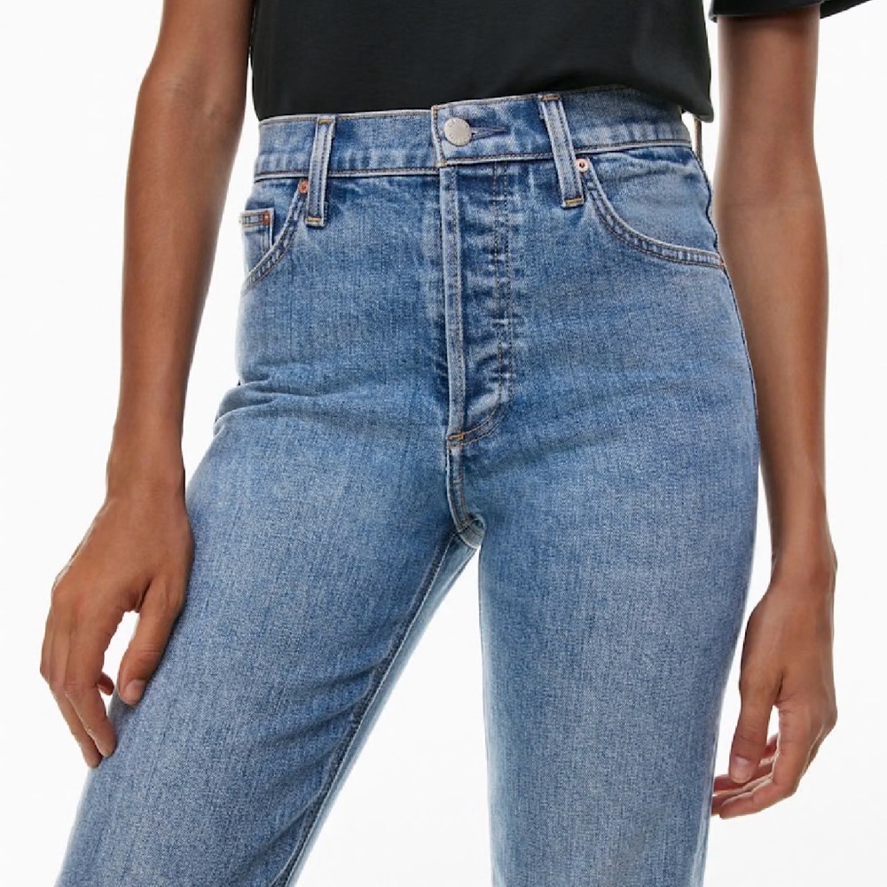 Aritzia Denim Forum The Arlo High Rise Straight Jeans Size 25/28L - Picture 4 of 13